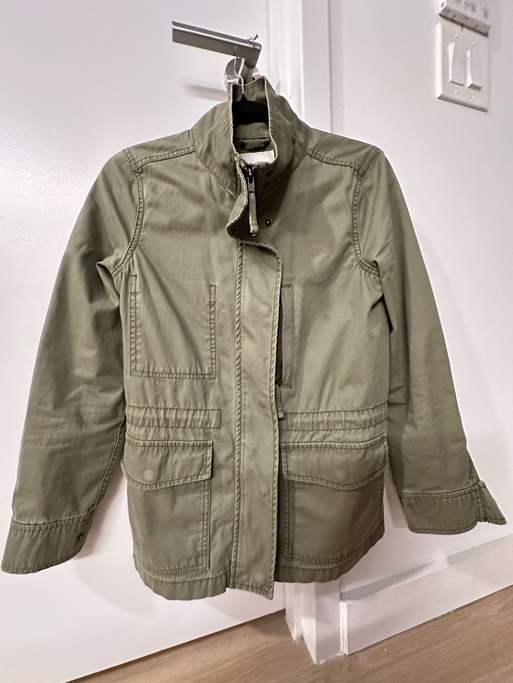 Women's Olive Utility Jacket - Classic Field Coat